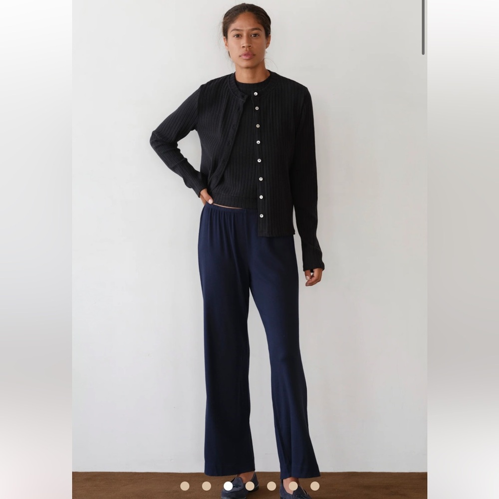 DONNI The Baby Rib Scallop Pant - Picture 3 of 7